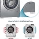 thumbnail image 2 of Washing Machine Anti-Vibration Feet, 4-Pack Rubber Floor Protectors for Laundry Appliances, Dryers, Carpets - White, 2 of 5