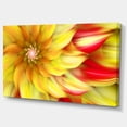 thumbnail image 1 of Designart - Rotating Yellow Red Fractal Flower - Floral Canvas Art Print, 1 of 2