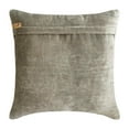 thumbnail image 2 of The HomeCentric Decorative Throw Pillow cover Gray Pack of 2, 22"x22" (55x55 cm) Velvet Hand Embroidery, Beaded Pillowcases, Geometric Modern Style - Velvet Bedecked, 2 of 9