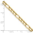 thumbnail image 3 of 14K Yellow Gold 4.5mm Concave Open Figaro Chain, 3 of 6