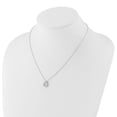 thumbnail image 3 of Auriga 14K White Gold 1.8 mm Lab Grown Diamond Teardrop Pendant with Chain Necklace for Women 18", 3 of 6