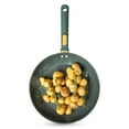 thumbnail image 3 of Thyme & Table 12.5" Non-Stick Granite Collection Fry Pan - Hunter Green, 3 of 6
