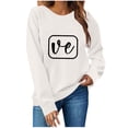 thumbnail image 3 of guisaled Couples Sweatshirts Matching Girlfriend Boyfriend Cute Valentines Day s Couple Anniversary Comfort Crewneck Sweatshirt Valentine'S Day s, 3 of 5