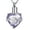 Light Purple, variant on Crystal Heart Cremation Jewelry for Ashes Urn Necklace for Ashes of Loved One-Always on my mind forever in my heart