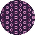 thumbnail image 1 of Ahgly Tapis d'Intérieur Lavable en Machine Carré Transitionnel Orchidée Violet, 3 Pieds Carré, 1 of 7