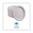 thumbnail image 6 of Boardwalk PL-09BW 9 in. Diameter Bagasse Dinnerware Plate - White (500/Carton), 6 of 10