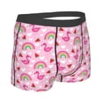 thumbnail image 4 of Uemuo Cute Flamingo Pattern Men's Boxer Briefs,Trunk Anti-Chafing,Comfortable, Durable, and Stylish Underwear-Small, 4 of 9