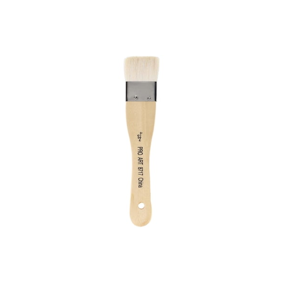 Pro Art Hake Brush 1.5x1.13 Inch Goat Hair with Wood Handle
