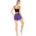 thumbnail image 5 of Teen Girls High Elastic Waist Workout Sports Track Shorts,Running Shorts Athletic Gym Yoga PE Shorts,Super Comfy Casual Sporty Lounge Short Pants Dolphin Shorts,S-4XL Purple, 5 of 9