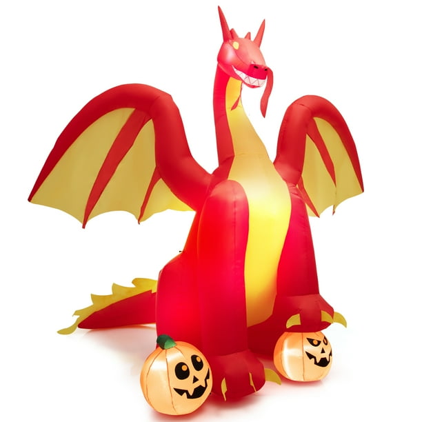 Topbuy 9FT Giant Inflatable Dragon Halloween Inflatable Dragon
