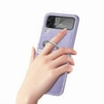 thumbnail image 5 of Dteck Cover for Samsung Galaxy Z Flip 4, Crystal Luxury Anti Scratch Ultra-Thin Rubber Silicone Ring Holder Shockproof Glossy Design Back Phone Cover For Samsung Galaxy Z Flip4,Lightpurple, 5 of 14