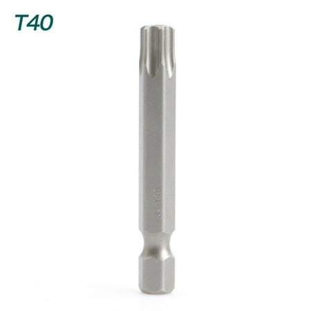 

1pc S2 alloy steel 50mm long Torx screwdriver bit 1/4\ hexagon handle T5-T40