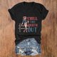 thumbnail image 1 of Fiudx Liquidación de Ofertas Flash Tops con Estampado de Moda para Mujer, Blusa de Manga Corta, Camisetas Divertidas con Cuello Redondo, 1 of 4