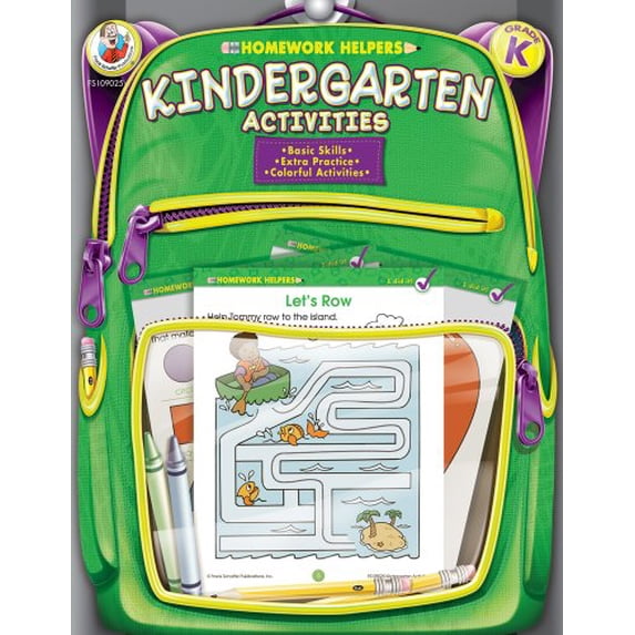 Pre-Owned Kindergarten Activities Homework Helper, 9780768206968, 0768206960, Paperback,