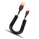 thumbnail image 3 of Cable de carga retráctil teléfono móvil cargador cable teléfono inteligente viaje reemplazable cobre plástico cable cable oficina oficina 5a tipo-c negro rojo seitruly EL014475-02, 3 of 7