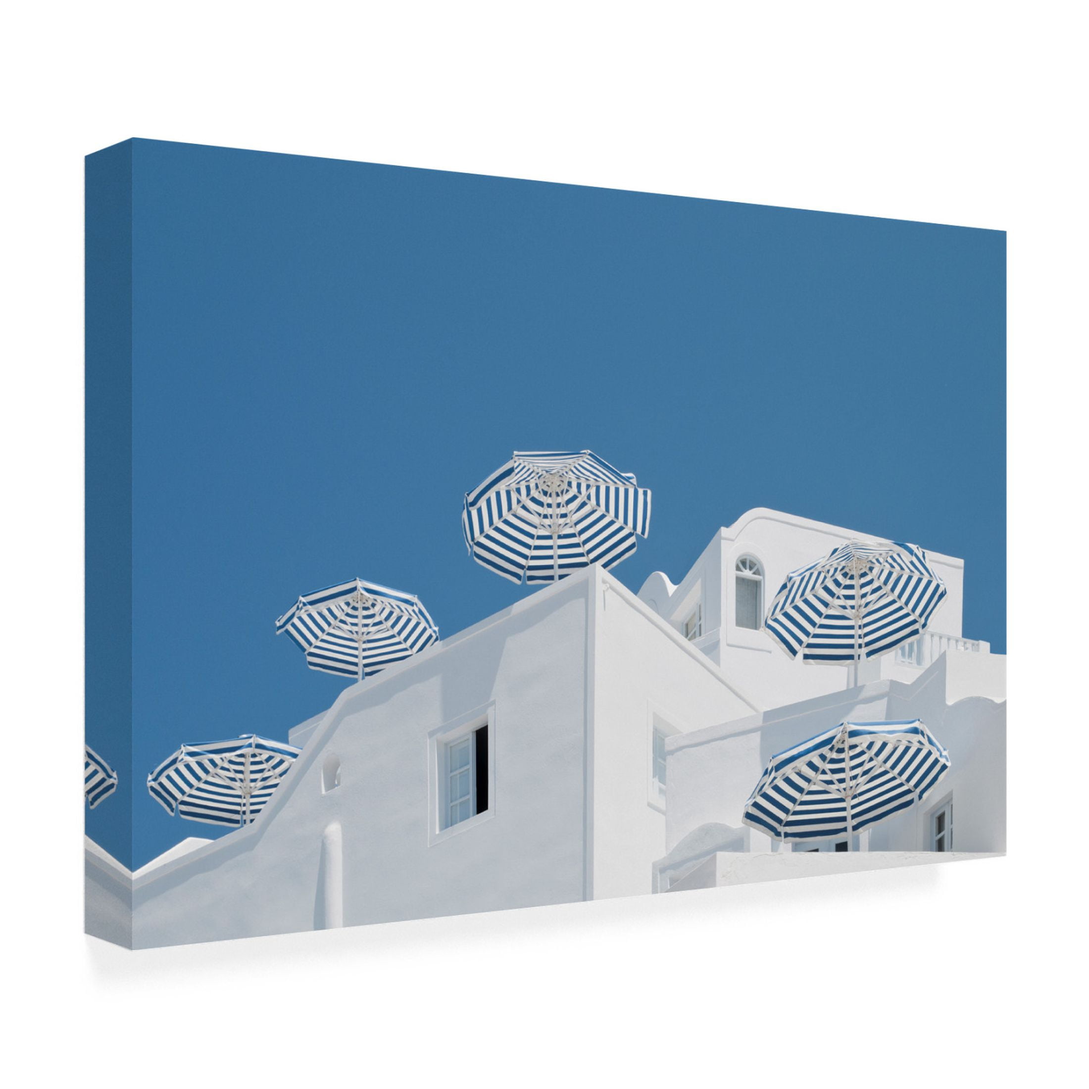 Trademark Fine Art Linda Wride Blue and white Canvas Wall Art