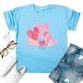 thumbnail image 1 of Meichang T-Shirts de la Saint-Valentin pour Femmes, T-Shirts Graphiques avec Cœur, Manches Courtes, Col Rond, Coupe Ample, Tendance, 1 of 4