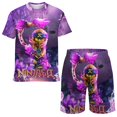 thumbnail image 1 of Kids Ninjago Short Sleeve T-Shirt And Shorts Outfit Set Athletic Mesh Shorts Set for Boys, 1 of 7