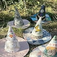 thumbnail image 5 of Jollup Halloween Witch Hat Vintage Cottagecore Style, Handmade Quilt Witch Hat, Renaissance Costume Witchy Vibes, 5 of 7