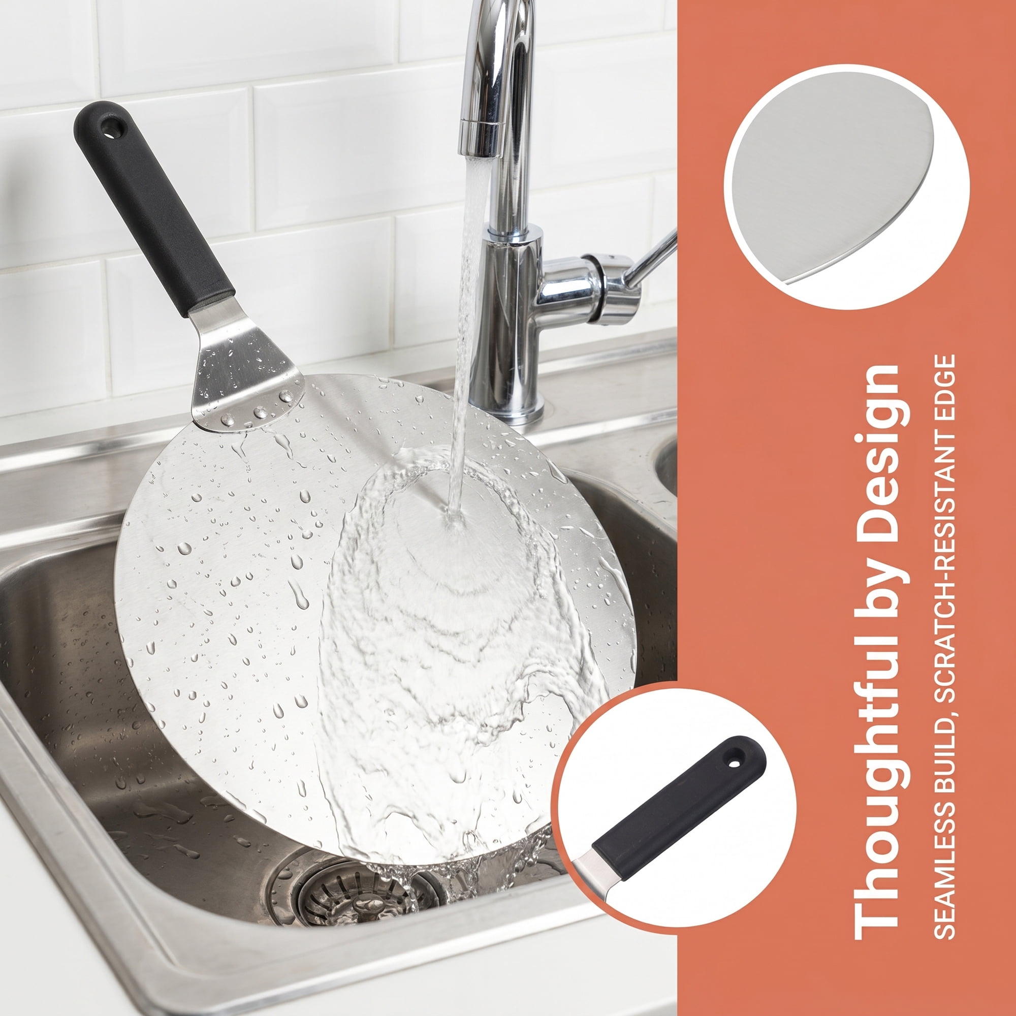 Unique Bargains Kitchen Spatula Heat-Resistant Cooking Utensils Silver-Plastic 19.1" x 12"