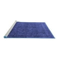 thumbnail image 2 of Ahgly Company Machine Washable Indoor Round Persian Blue Traditional Area Rugs, 6' Round, 2 of 4