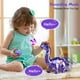 thumbnail image 3 of Juguete de dinosaurio Koonie con mando a distancia, lentejuelas reversibles, color morado, 3 of 7