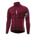 thumbnail image 2 of Chaqueta de Invierno a prueba Cálida Manga larga Resistente con bolsillos Prendas de para proteger para climas fríos - Rojo M DYNWAVEMX Chaqueta de ciclismo, 2 of 7