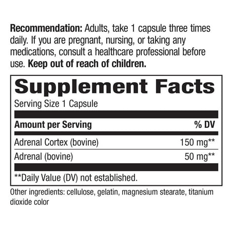 Nature's Way ADRENergize, With Cortex & Whole Adrenal, 50 Capsules