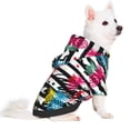 thumbnail image 2 of Fotbe Trendy Colorful Pineapples 1 Print Small Dog Sweater Hoodies Pet Grey Hooded Soft Fleece Sweatshirts with Pocket Fall Winter Puppy Cat Sweaters Warm Clothes-X-Small, 2 of 7