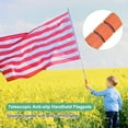 thumbnail image 2 of Uxcell 6.56Ft/2M Telescopic Flag Pole with Clips Orange, 2 of 2