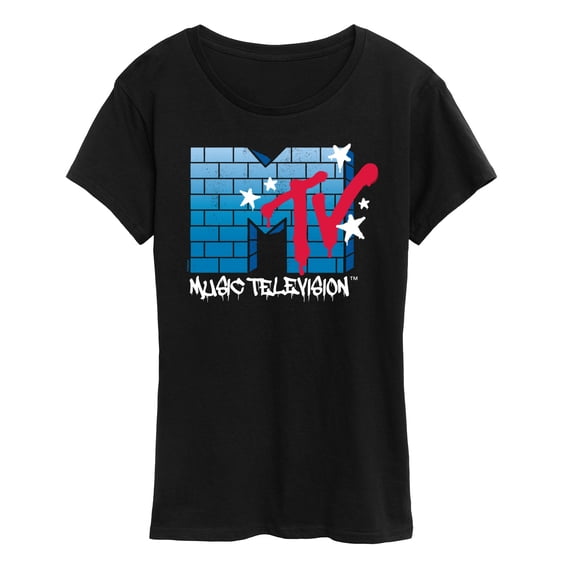 MTV - Logo Brick Wall - Women's Short Sleeve Graphic T-Shirt