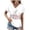 White, variant on Fesfesfes T Shirts for Women's V-Neck Fashion Casual Short Sleeve Spring And Summer Top Women's T-Shirts S(US:4)