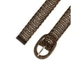 thumbnail image 2 of INSPIRE CHICWomens Skinny Waist Belts Braided Woven Bohemian Belts for Dress Metal Buckle 22.83-33.07" Coffee, 2 of 4