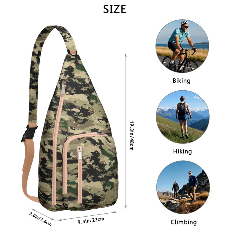 20L Tactical MOLLE Backpack - Military Style Rucksack For Hiking, Trekking & Outdoor Sports (Jungle Camo)
