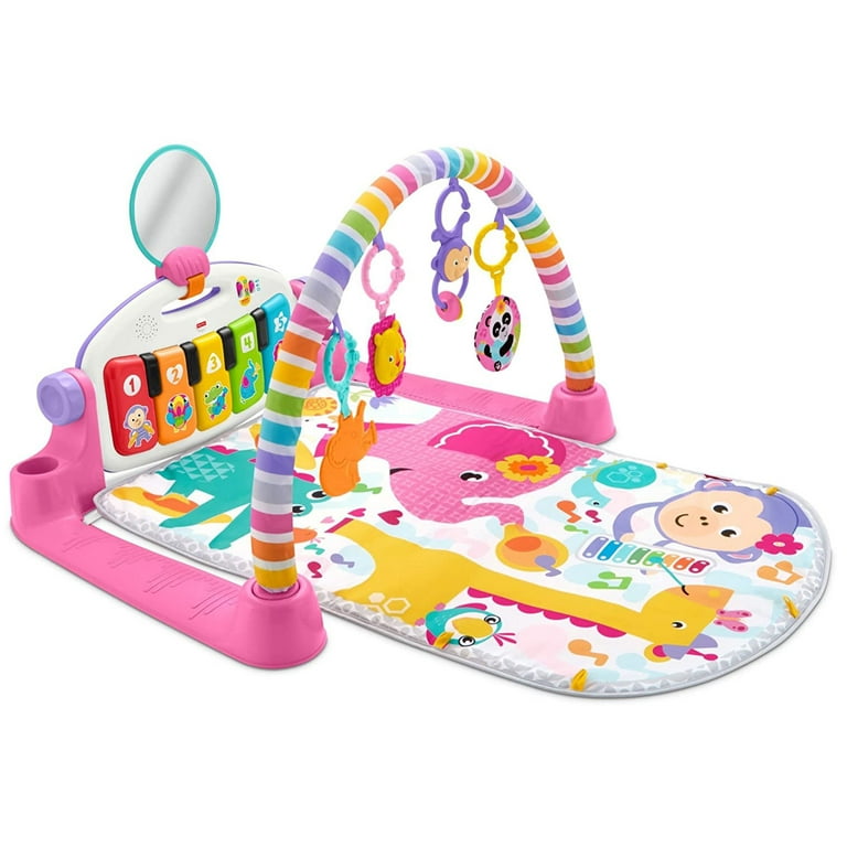 Fisher Price Deluxe Kick n Play Musical Piano Gym with Soft Mat Pink