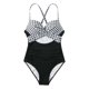 thumbnail image 1 of Tempt Me Traje de baño vintage de dos piezas para mujer, bikini retro con cintura alta fruncida y parte inferior, 1 of 4