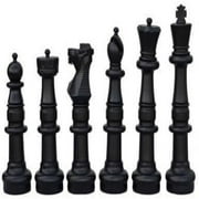 MegaChess Outdoor Chess Set Giant with 37 King Bundle, Board & Checker Set