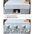 thumbnail image 6 of Ocean Octopus Bed Skirt California King Size 18" Drop Starfish Coral Flower Blue Theme Ruffled Wrap Around Bed Skirts Adjustable Elastic Bedskirt Dust Ruffle for California King Size Bed, 6 of 7