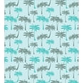 thumbnail image 3 of Ambesonne Leaves Duvet Cover Sets, Exotic Palm Trees Motif, 2-Twin, Pale Blue, 3 of 4