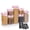 Pink, variant on Cheer Collection Airtight Food Storage Containers Includes Dry Erase Marker and Labels, Set of 7 - Pink