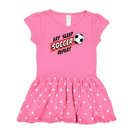 

Inktastic Eat Sleep Soccer Repeat Gift Baby Girl Dress