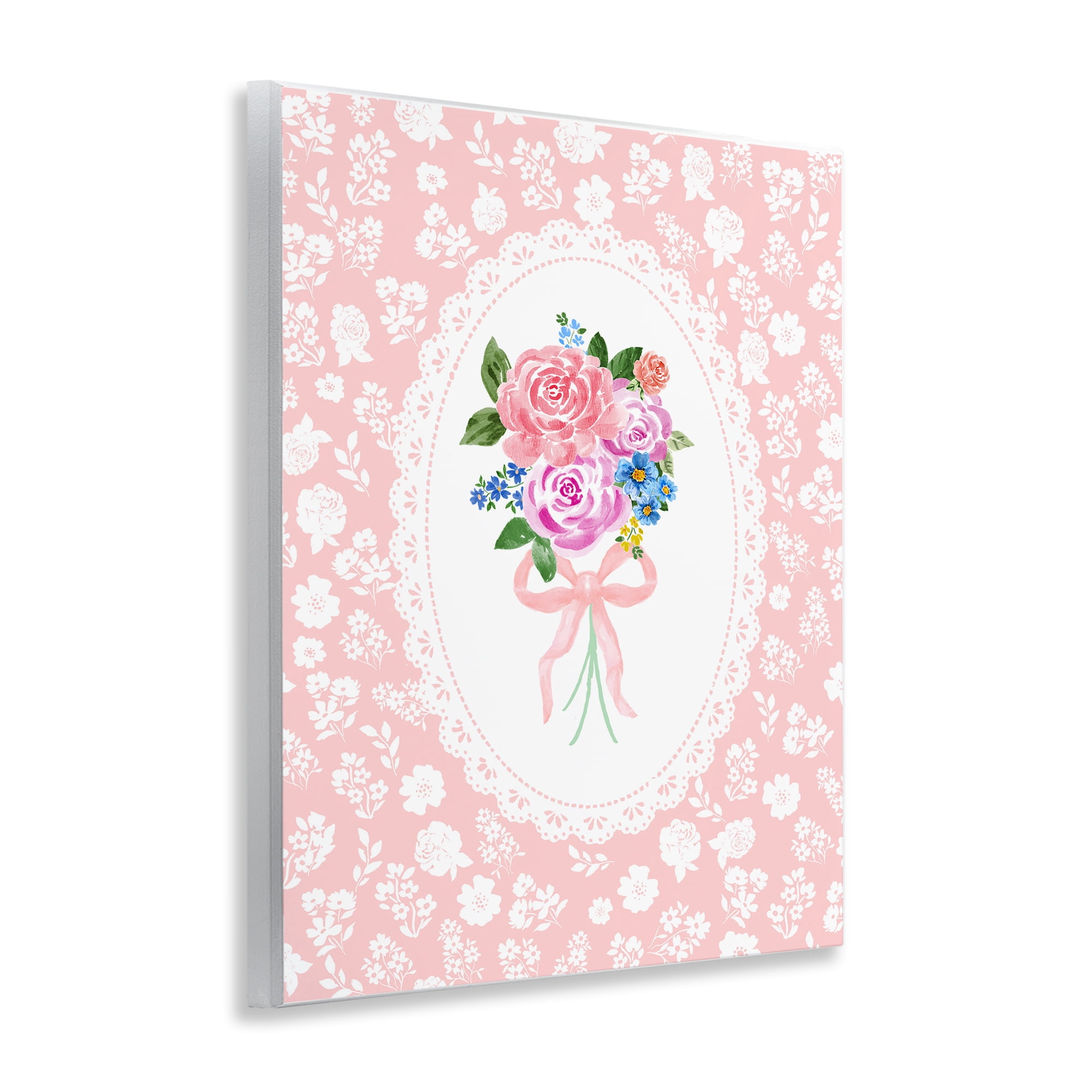 Stupell Industries Peach Feminine Bouquet Wall Plaque Art, design by Corinne Haig