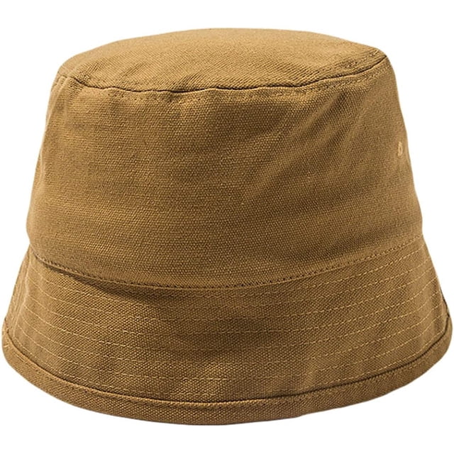 LinYooLi Bucket Hat for Women Spring Summer Suede Irregular Flat Top Bucket Cap Solid Color Fisherman Hats Outdoor Travel