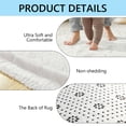 thumbnail image 4 of Tripumer Bedside Rugs Furry Area Rug 2 x 6 feet Shaggy Indoor Floor Carpet Runner Rugs for Living Room Bedroom Home Decor White, 4 of 6