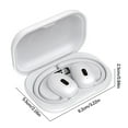 thumbnail image 3 of Open Ear Headphones, 0.23oz Ultra-Light Comfortable Wireless Earbuds, 0.6mm Thinnest Earhooks, Bluetooth 5.4, Clear Audio, 30 HRS Playtime, IPX5 Waterproof Earphones with Mic,Write, 3 of 6