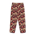 thumbnail image 5 of Daiia record Skull rock Women's Sleep Pant with Pockets and Drawstring,Pajama Pants-Small, 5 of 9