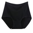 thumbnail image 2 of POTETI Underwear for Women Plus Size Tummy Control High Waist Panties for Women Plus Size Black Briefs,XXXXXL, 2 of 3