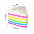 thumbnail image 3 of 5" Viral Rainbow Layer Cake Squishy Tools , Smush Mart Giant Dessert Squishy - Soft Sensory Stress Relief Tools for Teens & Adults - Fun Novelty Gift for Holiday Festivals, 3 of 7