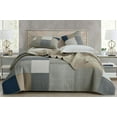 thumbnail image 2 of Chezmoi Collection 3-Piece Plaid Cotton Patchwork Quilt Reversible Lightweight Bedspread Set, King Size, 2 of 8
