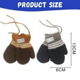 thumbnail image 2 of Winter mittens, babies, toddlers, newborns, unisex cute warm wool lined thick hot gloves, boys, girls Rawiri, 2 of 5